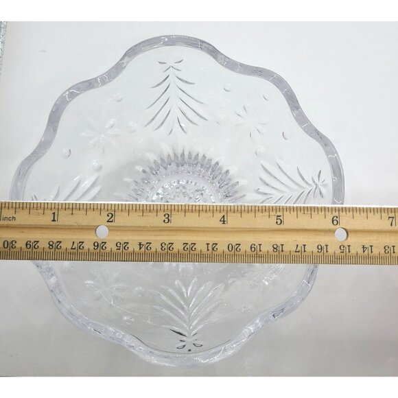 Mikasa Christmas Night Footed Bowl Serving Celebrations Centerpiece Holiday - Picture 8 of 8